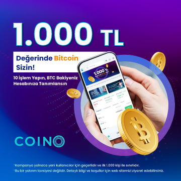 Coino 1000 TL değerinde Bitcoin sizin!