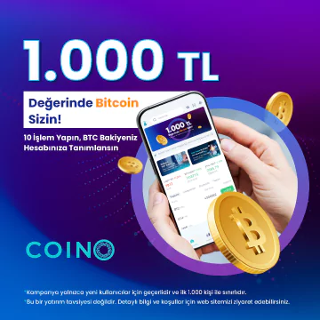 Coino 1000 TL değerinde Bitcoin sizin!